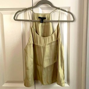 New Forever 21 woven top light olive